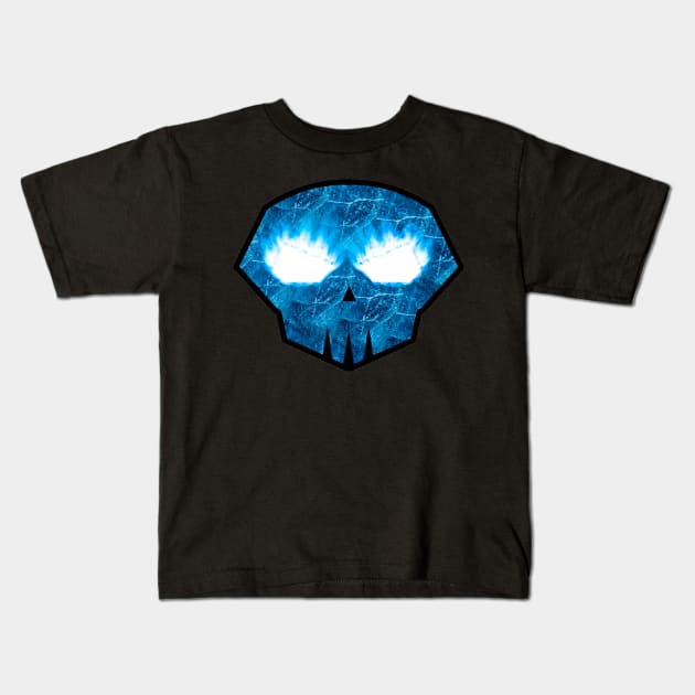 Frost skull Kids T-Shirt by Darki